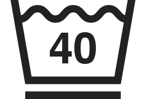 Pesulämpötila max 40°C, hienopesu