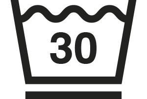 Tvättemperatur max 30°C, handtvätt