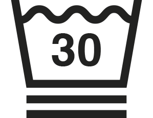 Erittäin mieto pesu enint 30°C