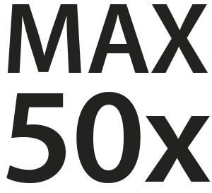 Max. 50 pesukertaa