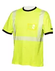 Hi-Vis gul bomullskortärmad varseltröja EN 20471 Lk.2 - 4360 - PRIHA - 6418326436030 - 1