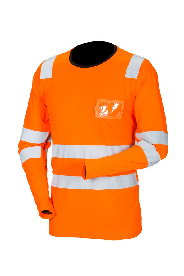 Synlighets T-shirt långärmad orange EN 20471 Lk.2 - 4069 - Varselskjortor - M4069 - 1