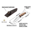 BeaverCraft Eräpuukko 260 mm CGK1 pähkin - Muut tuotteet - 16-CGK1 - 3
