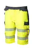 Reflexfärgade stretchshorts gul/svart EN 20471 Lk.1 - 4326 - Varselbyxor sommar - 6418326432681 - 1