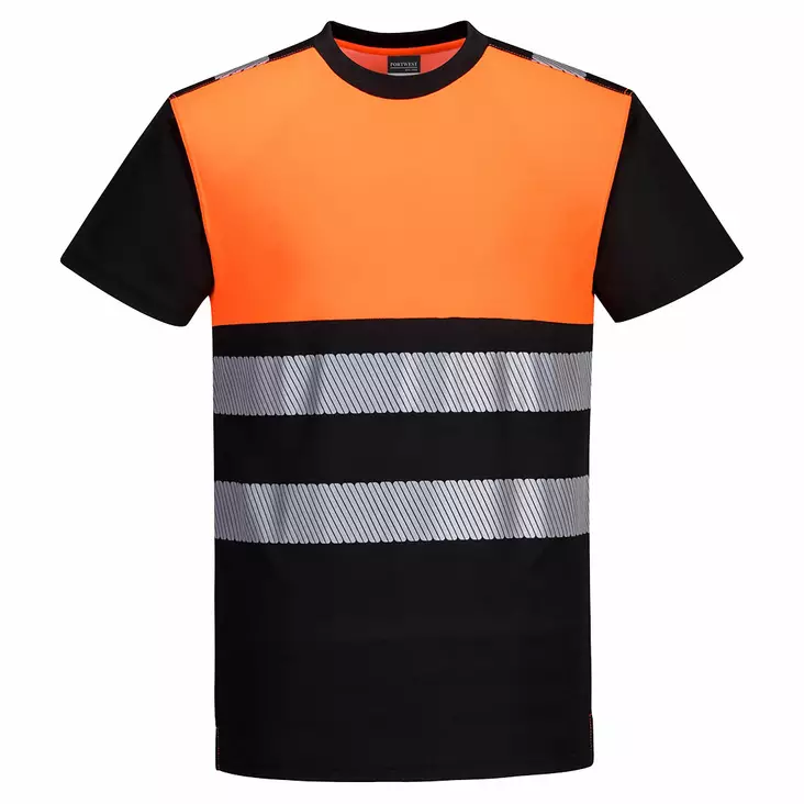 PW3 Hi-Vis Bommull Komfort Klass 1 T-Shirt - Varselskjortor - PW311 - 1