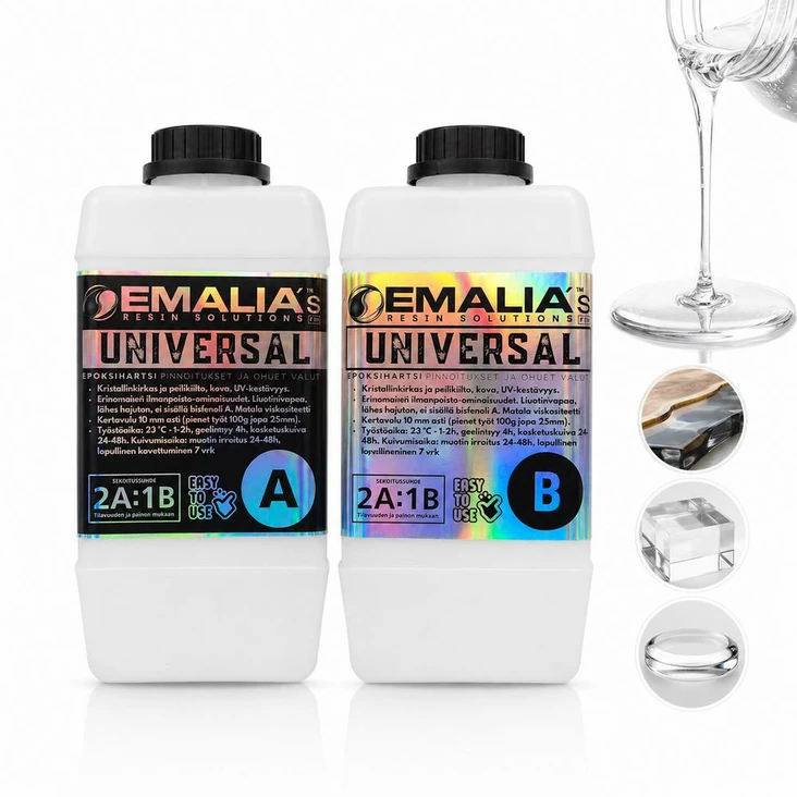 EMALIA Universal Epoksivalusarja 1.5 kg - Hartsit - 61-EUER241 - 1