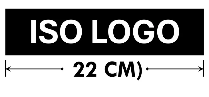 Iso logo (22cm) - Painatukset - PT01 - 1