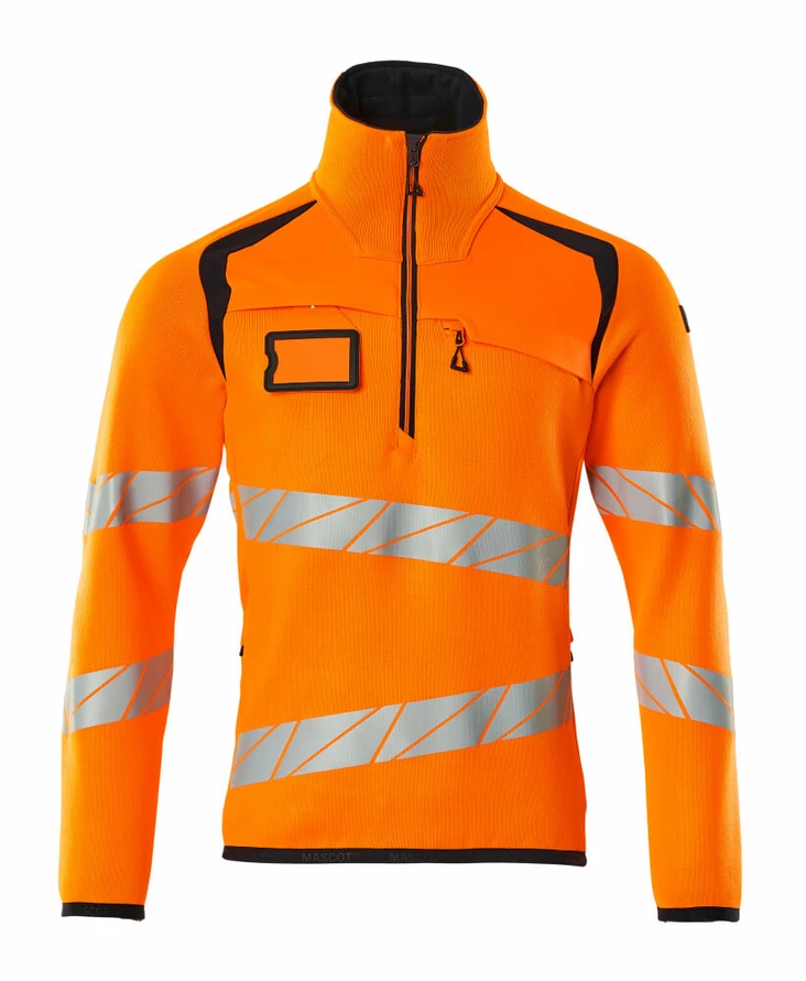 MASCOT® ACCELERATE SAFE Tröja med kort dragkedja - Arbetscollegetröjor & munkjackor - 19005-351 - 1