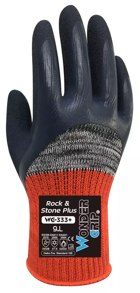 Wonder Grip Rock&Stone Plus safety gloves - 333+ / 7 - Kumihanskat ja suojakäsineet  - M333p - 1