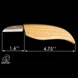 BeaverCraft Loviveitsi, tamminen muotoil - Kaiverrustaltat ja vuolupuukot - 16-C2 - 2