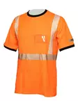 Hi-Vis orange bomullsklipptryck uppmärksamhet tröja EN 20471 Lk.2 - 4361 - PRIHA - 6418326436122 - 1