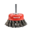 Yato Kuppiharja M6 75 mm RST punottu - Pyörö ja kuppiharjat - 46-YT-4752 - 2