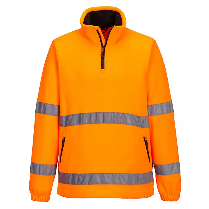 Hi-Vis 1/2 dragkedja fleece - Varselfleecejackor - F302 - 1