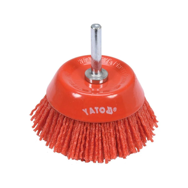 Yato Kuppiharja M6 75 mm nylon - Pyörö ja kuppiharjat - 46-YT-47782 - 1