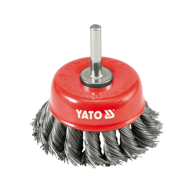 Yato Kuppiharja M6 75 mm RST punottu - Pyörö ja kuppiharjat - 46-YT-4752 - 1