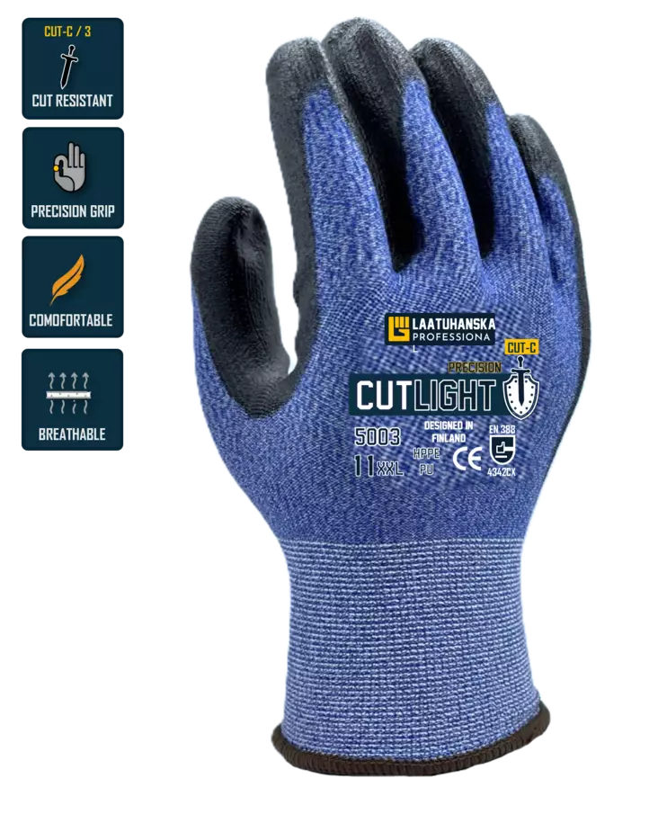 Cut Light Extra tunn Viiltoskyddshandske Art.5003 - Skärskydd handskar - 5003 - 1