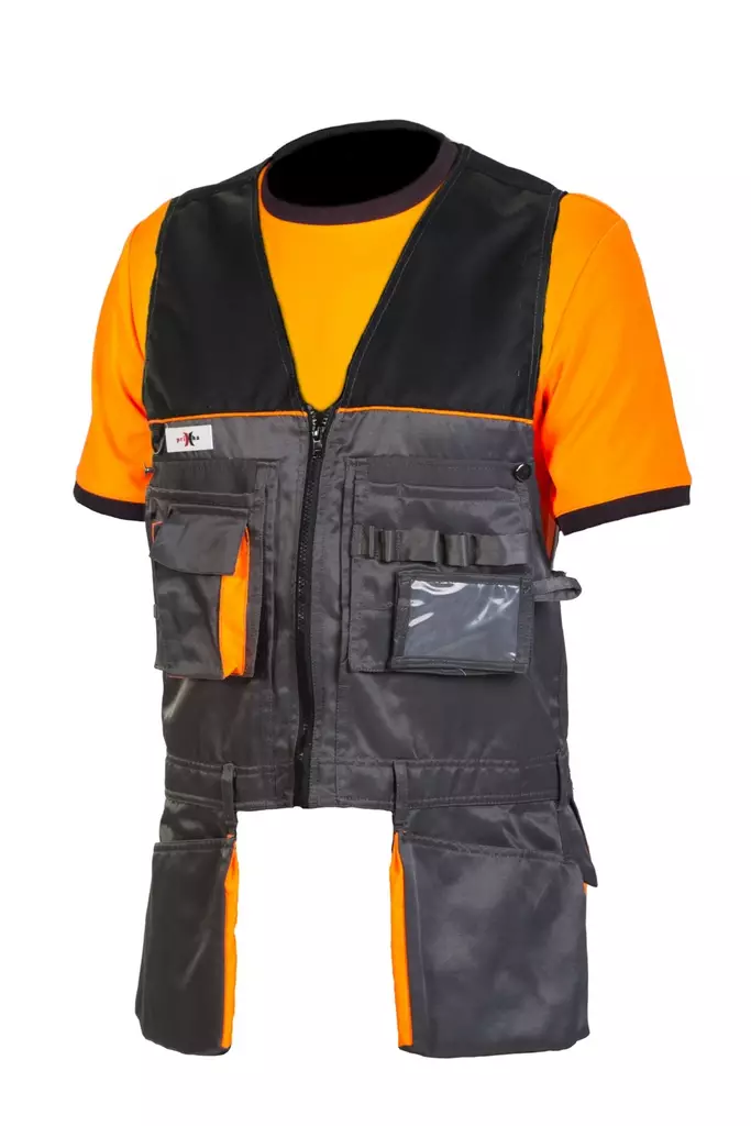 Priha hängande fickväst / verktygsväst grå/svart - 4050 - Arbetsvästar och förkläden - M4050 - 1