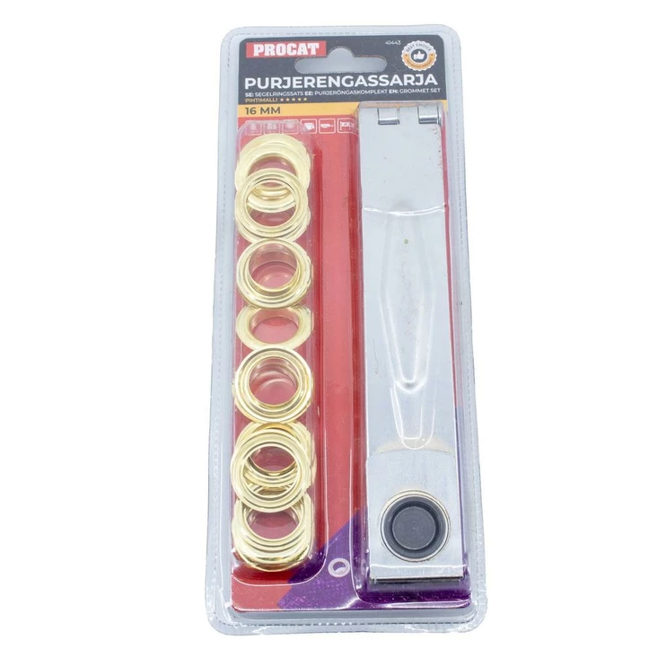 Procat Purjerengassarja 16 mm 24 kpl / 12 paria + pihdit - Kiinnitystarvikkeet ja teipit - 41443 - 1