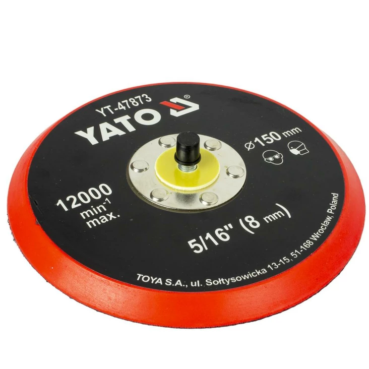 Yato Aluslaikka tarralla 150 mm M5/16 k - Hiomapaperit - 46-YT-47873 - 1