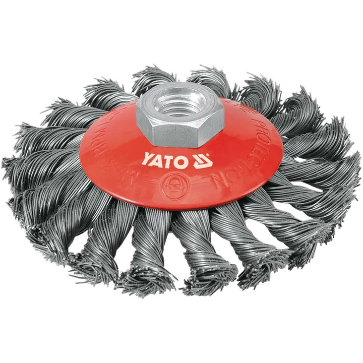 Yato Pyöröharja M14 100 mm RST punottu - Pyörö ja kuppiharjat - 46-YT-4763 - 1