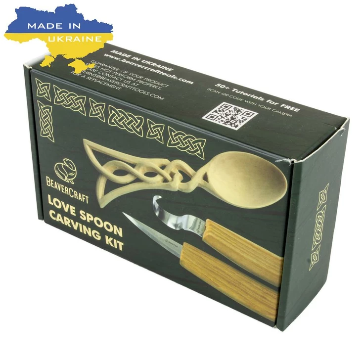 Kaiverrusveitsisarja BeaverCraft lusikka - Kaiverrustaltat ja vuolupuukot - 16-DIY04 - 1