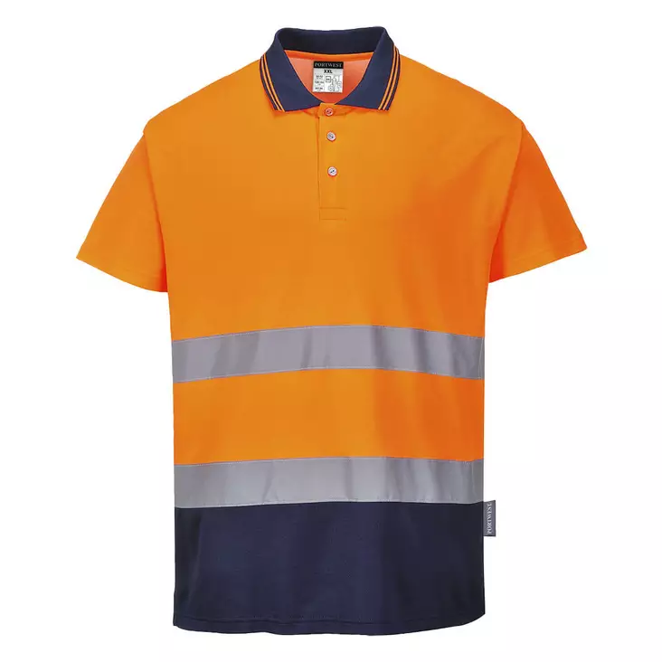 Tvåfärgad Cotton Comfort-polo - Varselskjortor - S174 - 1