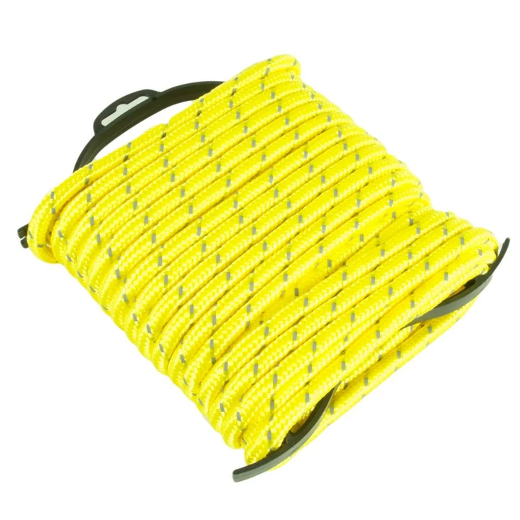Köysi heijastava keltainen 9.5 mm x 15 m + kela - Köydet - 40804 - 1