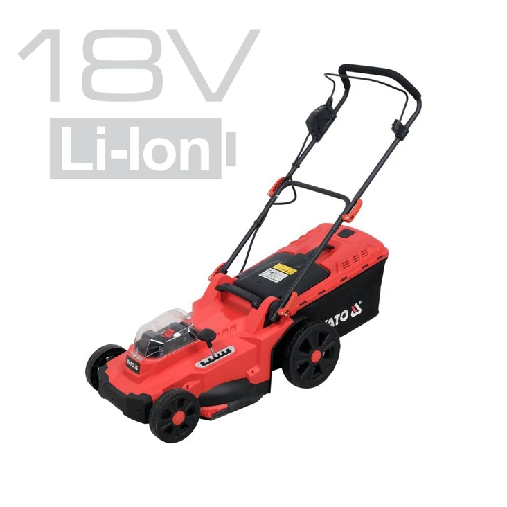 Yato Akkuruohonleikkuri 2 x 18V 43 cm + 2x4.0 Ah akku ja laturi - Koti ja puutarha - 46-YT-85224 - 1