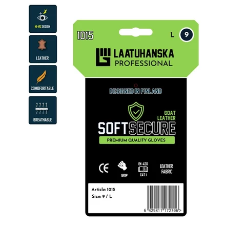 Laatu Asentajankäsine Soft Sec britex kangas/nahka - Hanskat - LAATU-1015 - 1