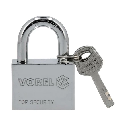 Vorel Riippulukko 50 mm kromi 4-avainta - Koti ja puutarha - 46-77005 - 1