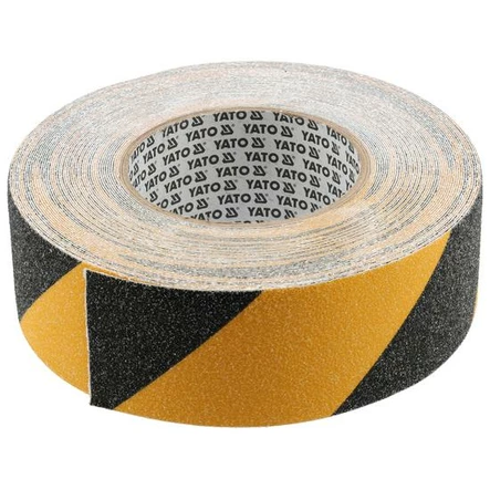 Yato Liukuesteteippi 50MM x 18M musta-keltainen - Teipit - 46-YT-72505 - 1