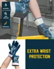 ChemPro Nitriili Coated Wrist Protecting Work Glove Art.4005 - Kemikaalisuojakäsineet - 4005 - 5