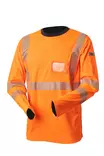 Hi-Vis långärmad orange bomull tryckt varseltröja EN 20471 Lk.2 - 4363 - PRIHA - 6418326436375 - 1