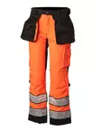 Hi-Vis STRETCH hängande fickbyxor orange/svart EN 20471 klass 2 - 4352 - Varselbyxor sommar - 6418326435255 - 1