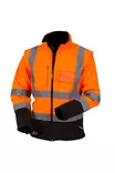 Fyrfärgad Softshell-tröja orange/svart EN 20471 Nivå 2 - 4137 - Varsel collegetröjor & munkjackor - 6418326413765 - 1