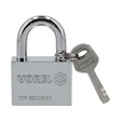 Vorel Riippulukko 50 mm kromi 4-avainta - Koti ja puutarha - 46-77005 - 1