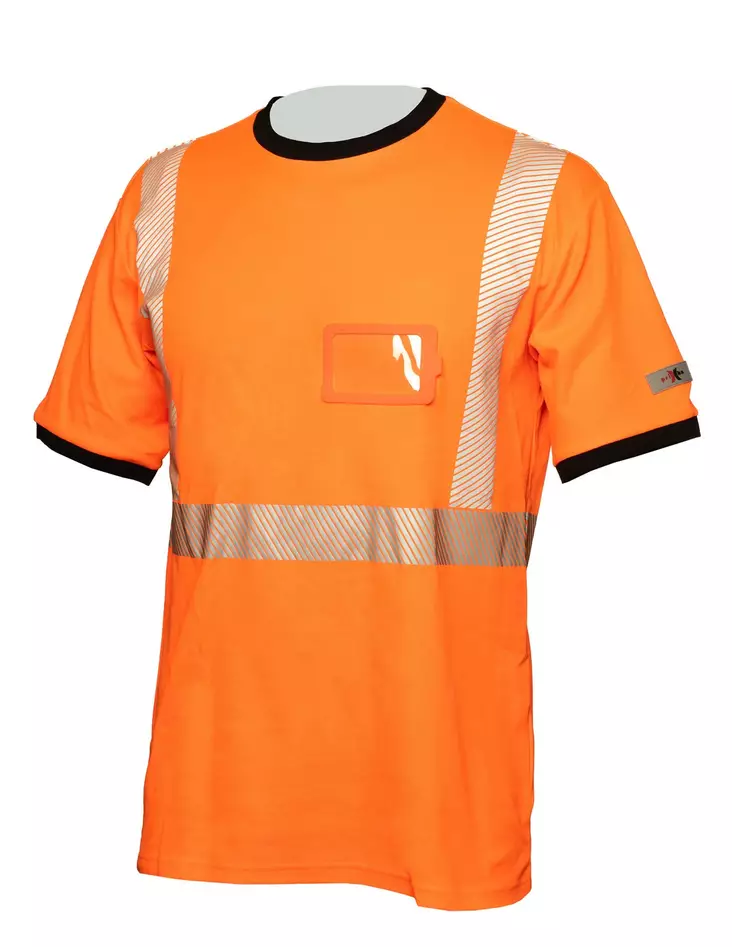 Hi-Vis orange bomullsklipptryck uppmärksamhet tröja EN 20471 Lk.2 - 4361 - PRIHA - M4361 - 1