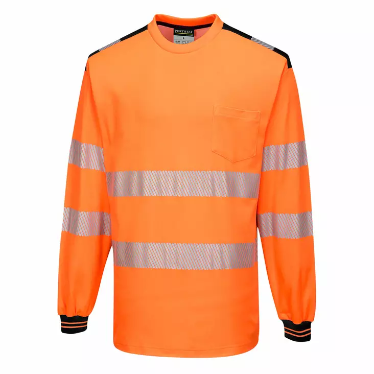 PW3 Hi-Vis Long Sleeve T-Shirt - Huomiopaidat - T185 - 1