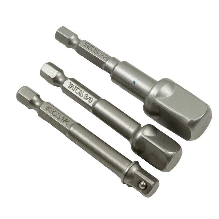 Yato Hylsyadapterisarja 3-osaa, 1/4", 3 - Hylsytyökalut ja vääntötyökalut - 46-YT-04685 - 1