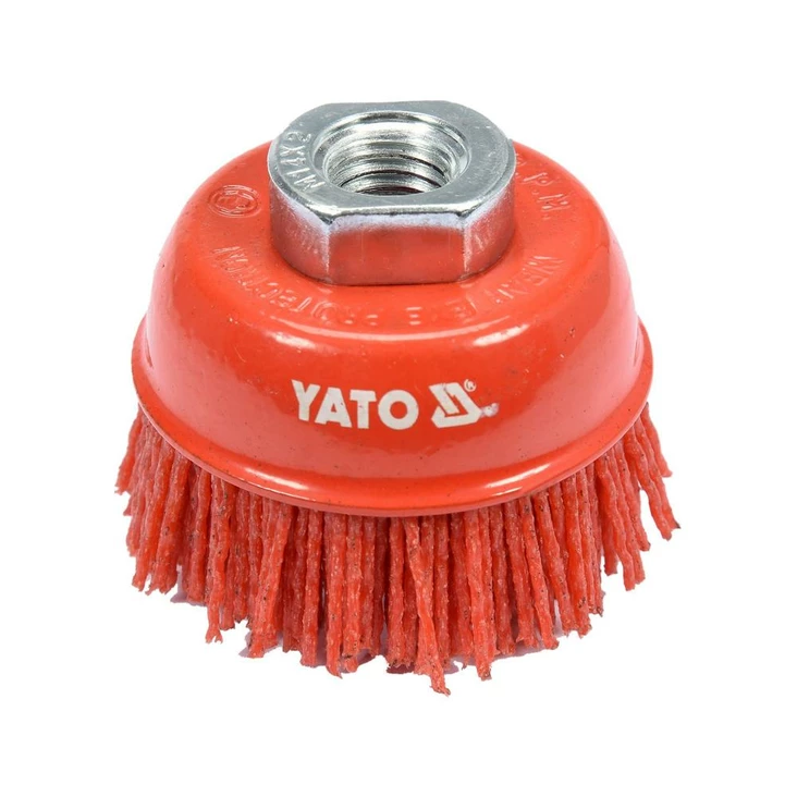 Yato Kuppiharja M14 65 mm nylon - Pyörö ja kuppiharjat - 46-YT-47785 - 1