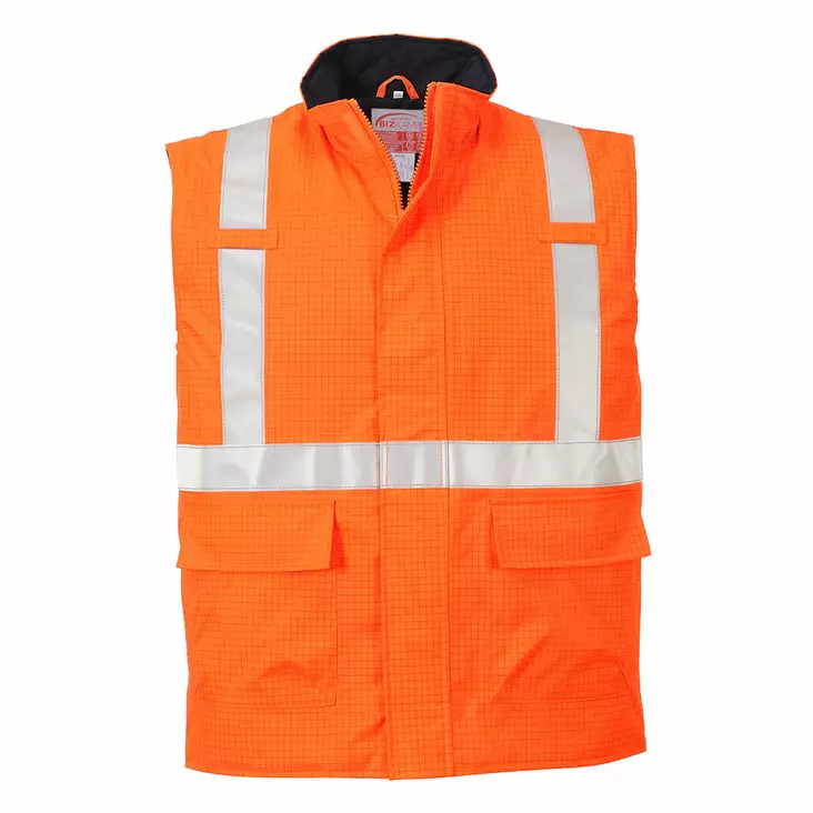 BizFlame Rain Suit HiVis Antistatic FR Vest - Palosuojatut sadetakit - S776 - 1