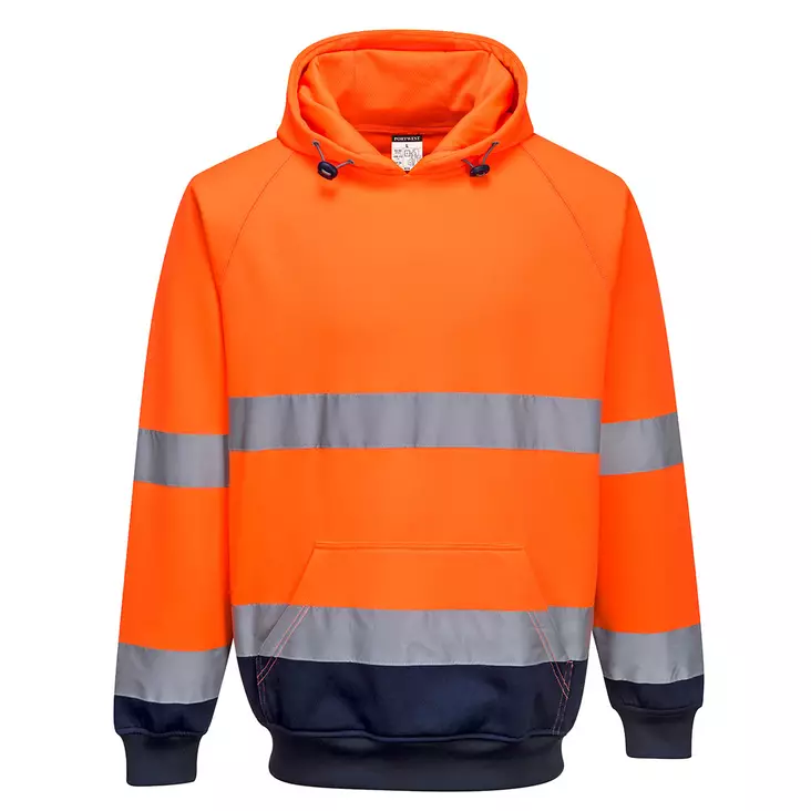 Tvåfärgad Hi-Vis hoodie - Varsel collegetröjor & munkjackor - B316 - 1