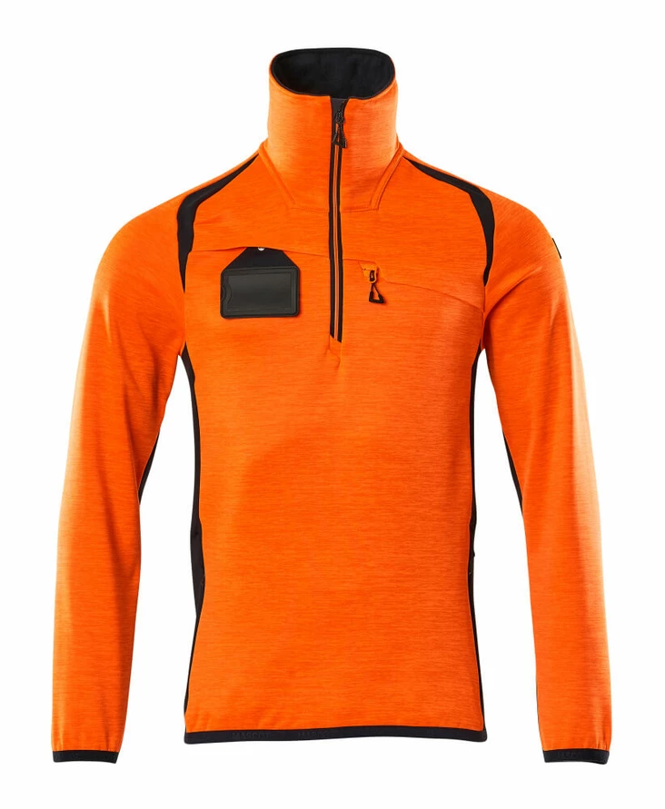 MASCOT® ACCELERATE SAFE Fleecetröja med kort dragkedja - Arbetsfleecejackor - 19303-316 - 1