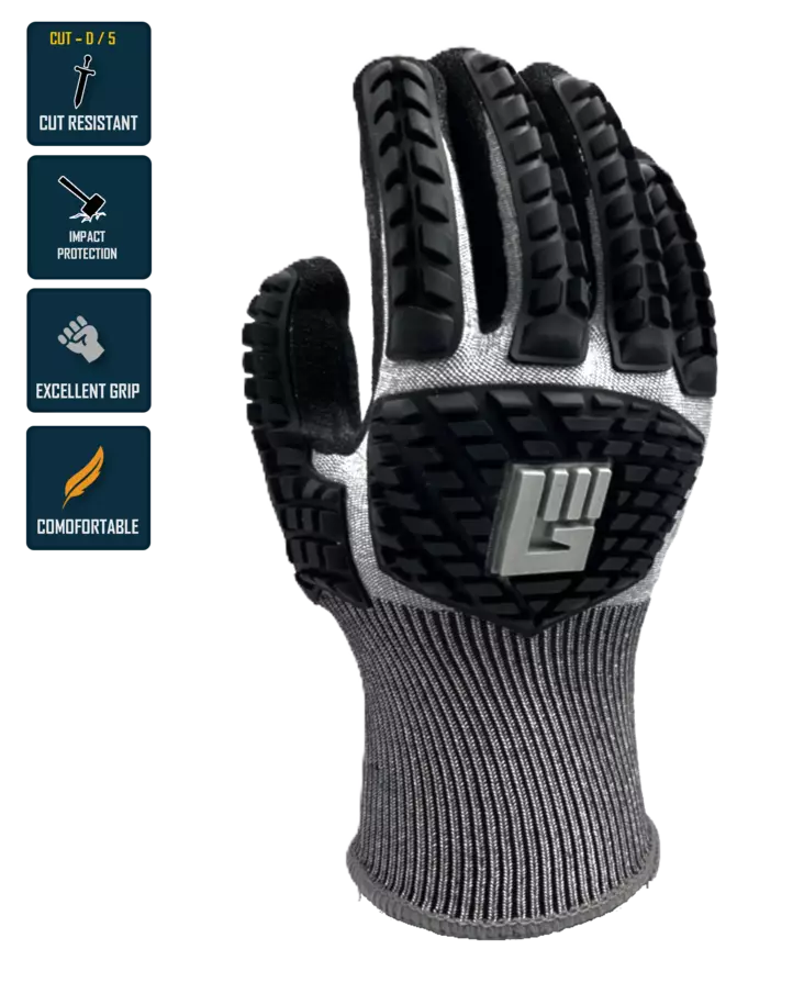 Pro-Max Impact Back Protector & Cut Resistant Glove Art.5007 - Viiltosuojakäsineet - 5007 - 1
