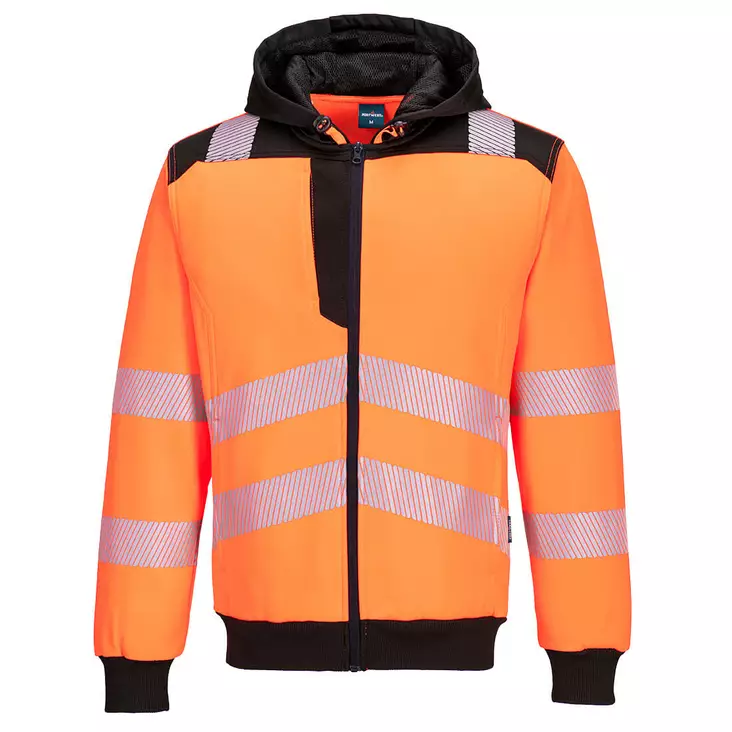 PW3 Hi-Vis ziphoodie - Varsel collegetröjor & munkjackor - PW327 - 1