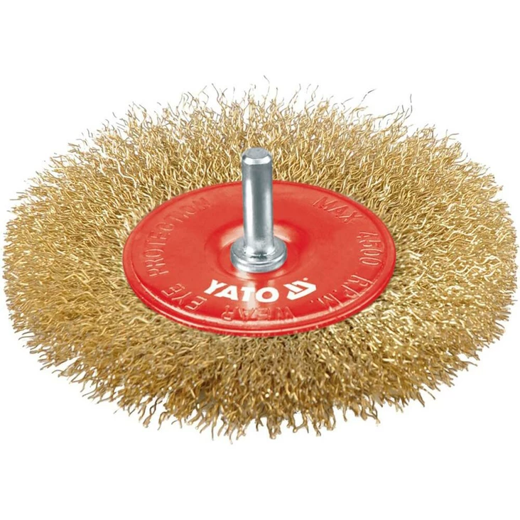 Yato Pyöröharja M6 100 mm messinki - Pyörö ja kuppiharjat - 46-YT-4757 - 1