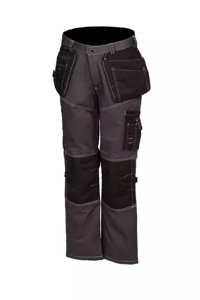 Jerry hängande fickbyxor blågrå/svart - 4071 - Sommar arbetsbyxor - M4071 - 1