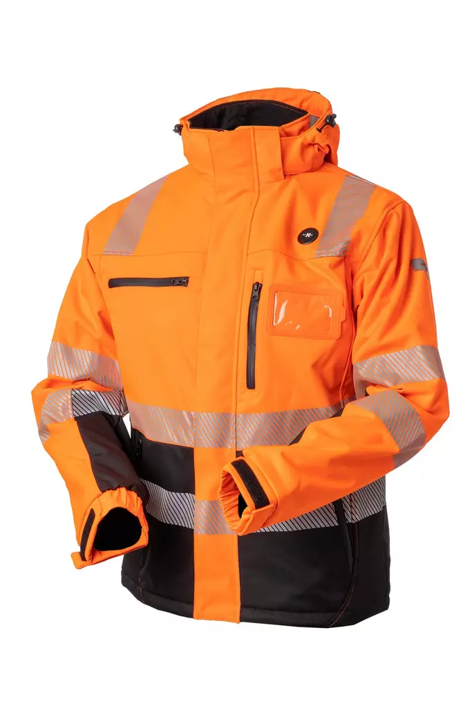 Hi-visibility vattentät vintertröja med värme orange/svart EN 20471 klass 2 - 4341 - Varsel collegetröjor & munkjackor - M4341 - 1