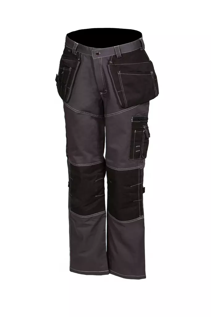 Jerry hängande fickbyxor blågrå/svart - 4071 - Sommar arbetsbyxor - M4071 - 1