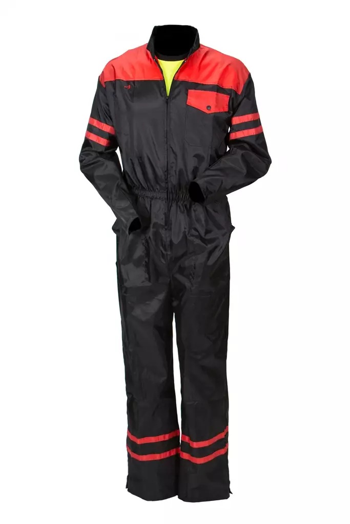 Priha lätt skyddsoverall svart/röd - 4016 - Arbetsoveraller - M4016 - 1